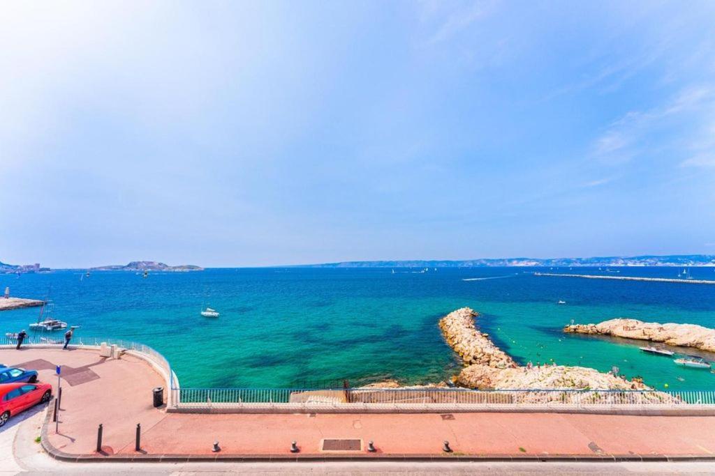 Appartement Sur La Corniche Kennedy Face A La Mer Марсель Экстерьер фото